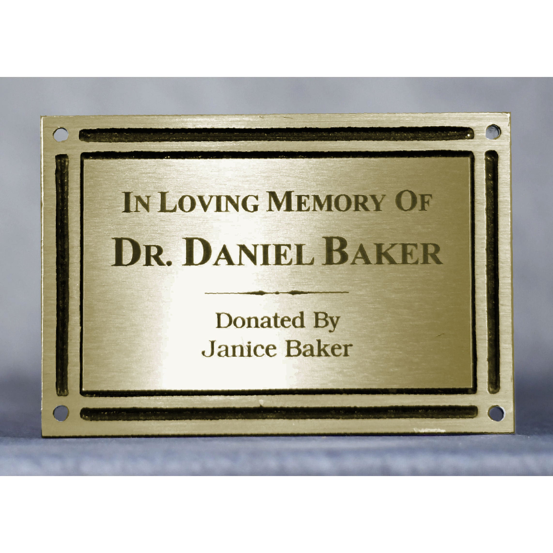 Quick Turn 4"x6" Cast Aluminum Bronze Plaque