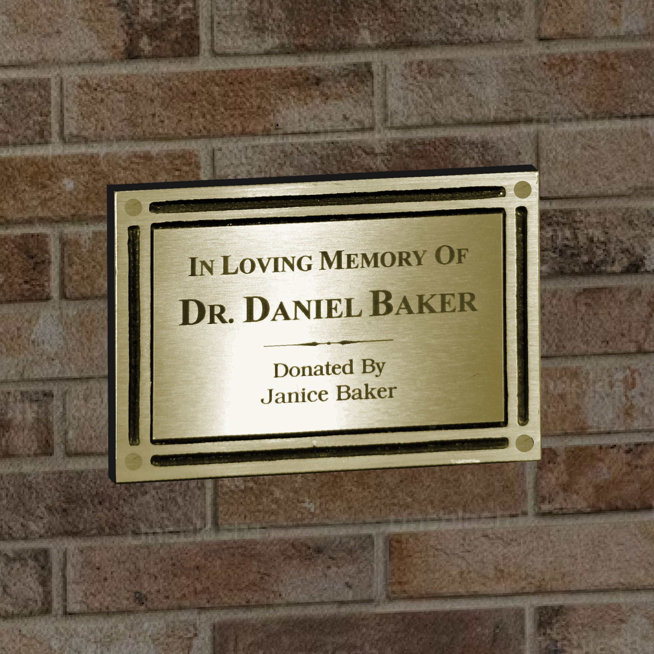 Quick Turn 4"x6" Cast Aluminum Bronze Plaque