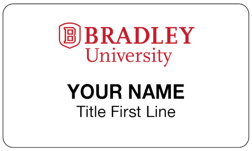 Bradley University Name Badge