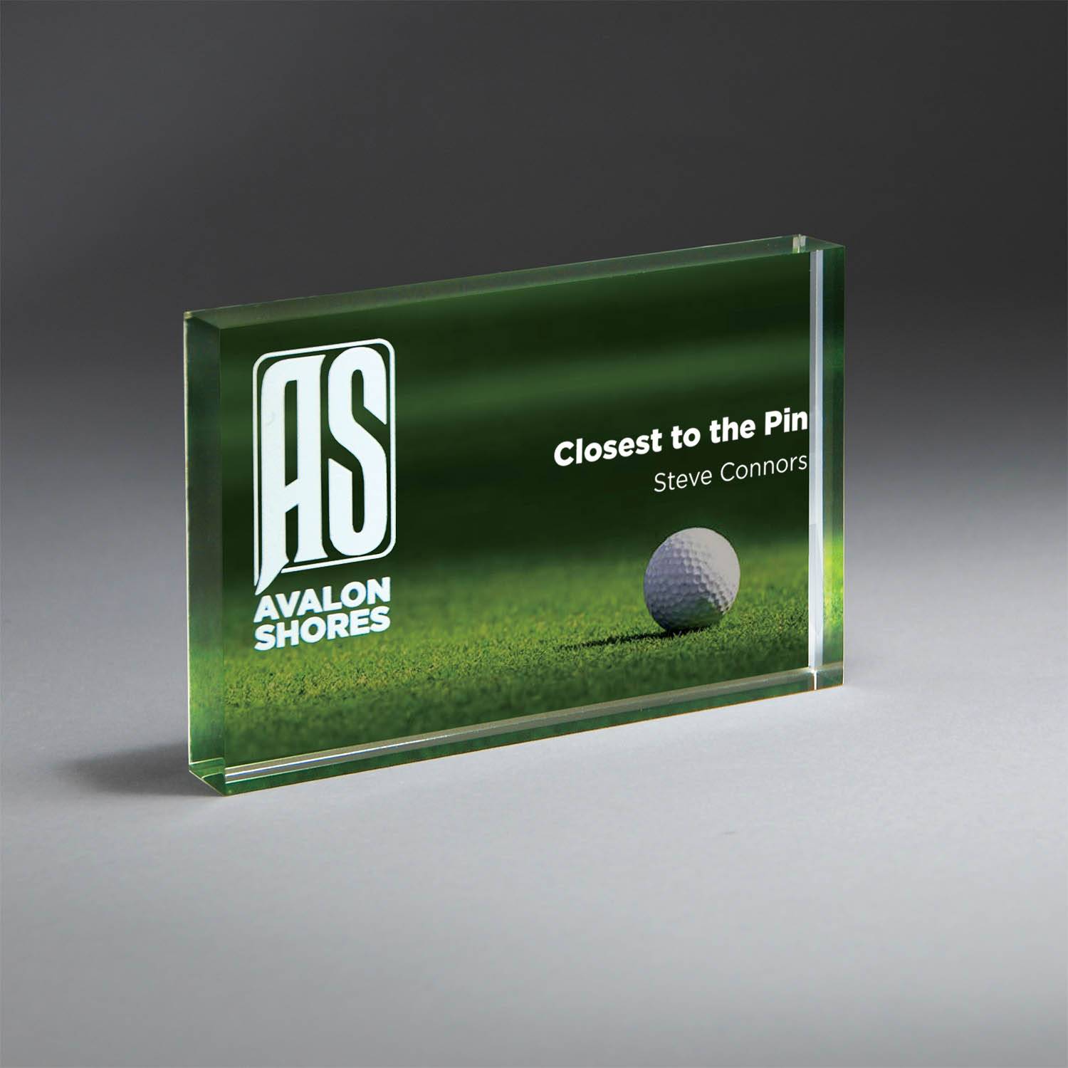 Golf Ball on Green - 7" x 5" x 1"