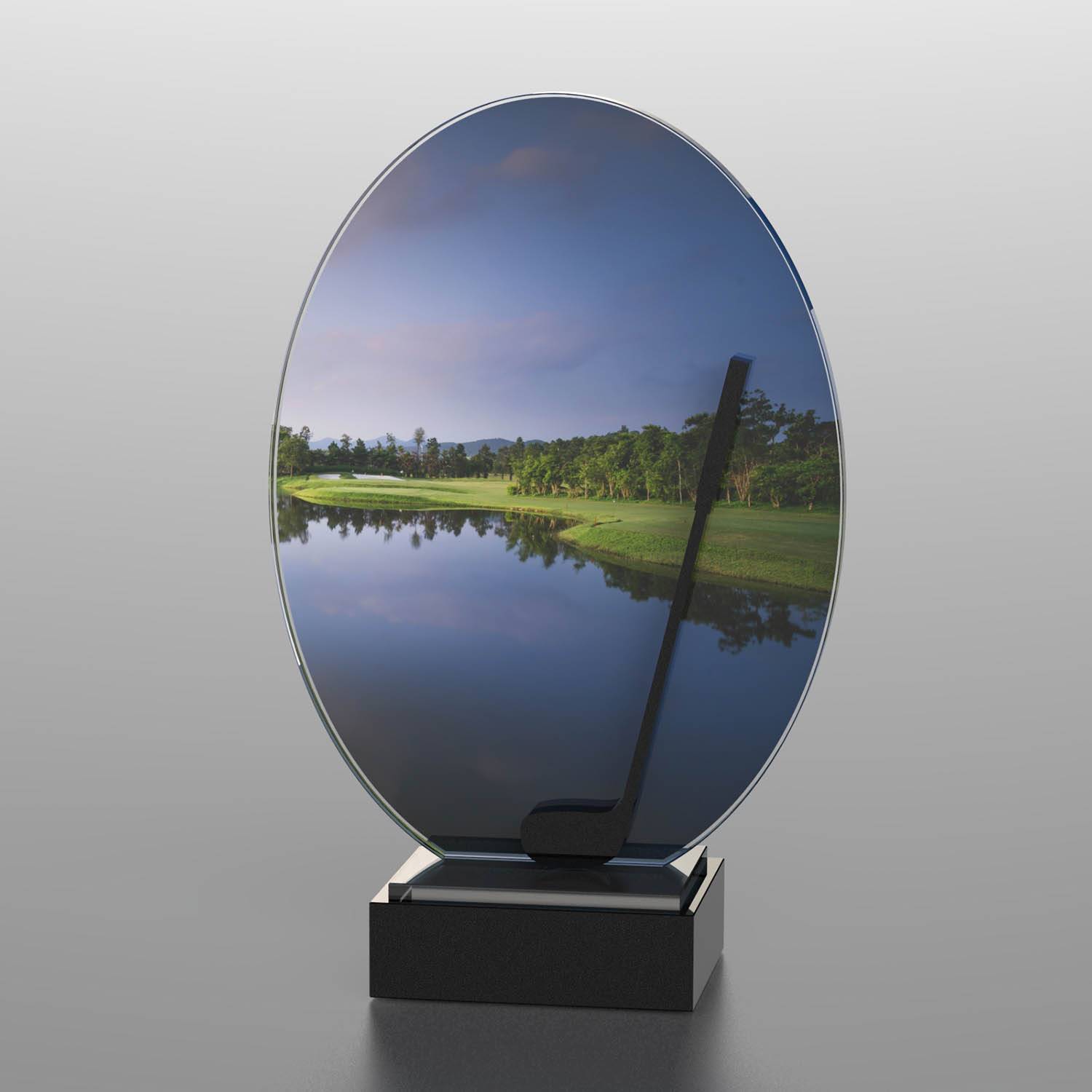 Golf Course Silhouette Award - 4 1/2" x 6 7/8" x 2"