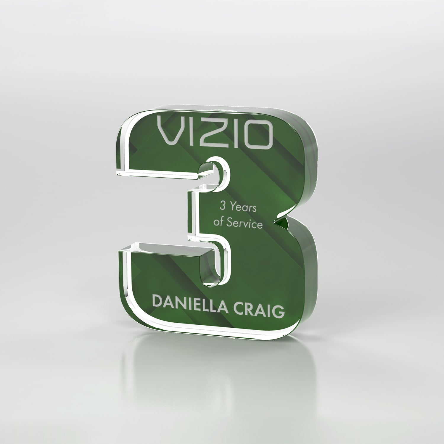 Anniversary Freestanding Award, Colors - 1 Digit