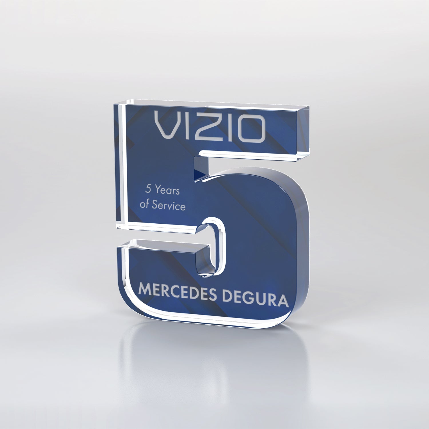 Anniversary Freestanding Award, Colors - 1 Digit