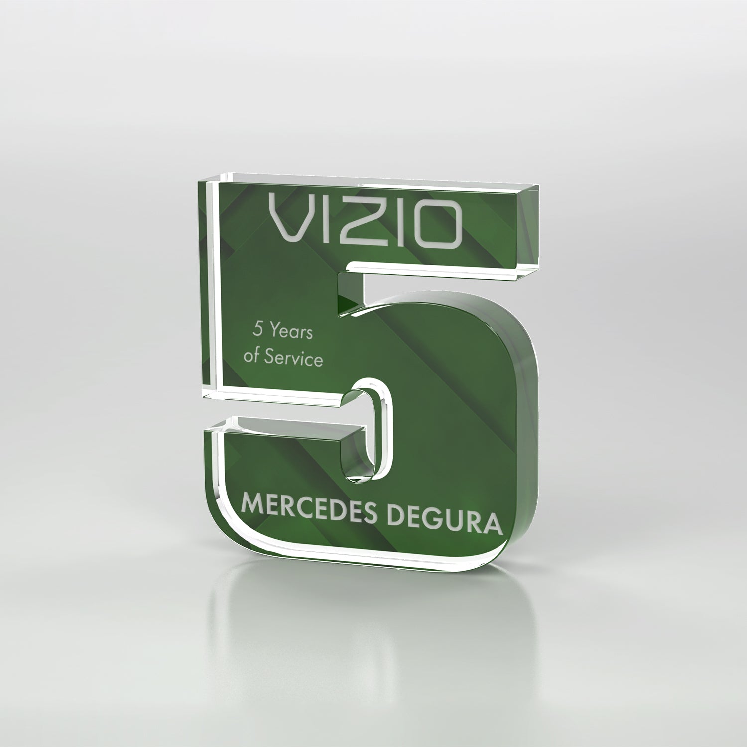 Anniversary Freestanding Award, Colors - 1 Digit