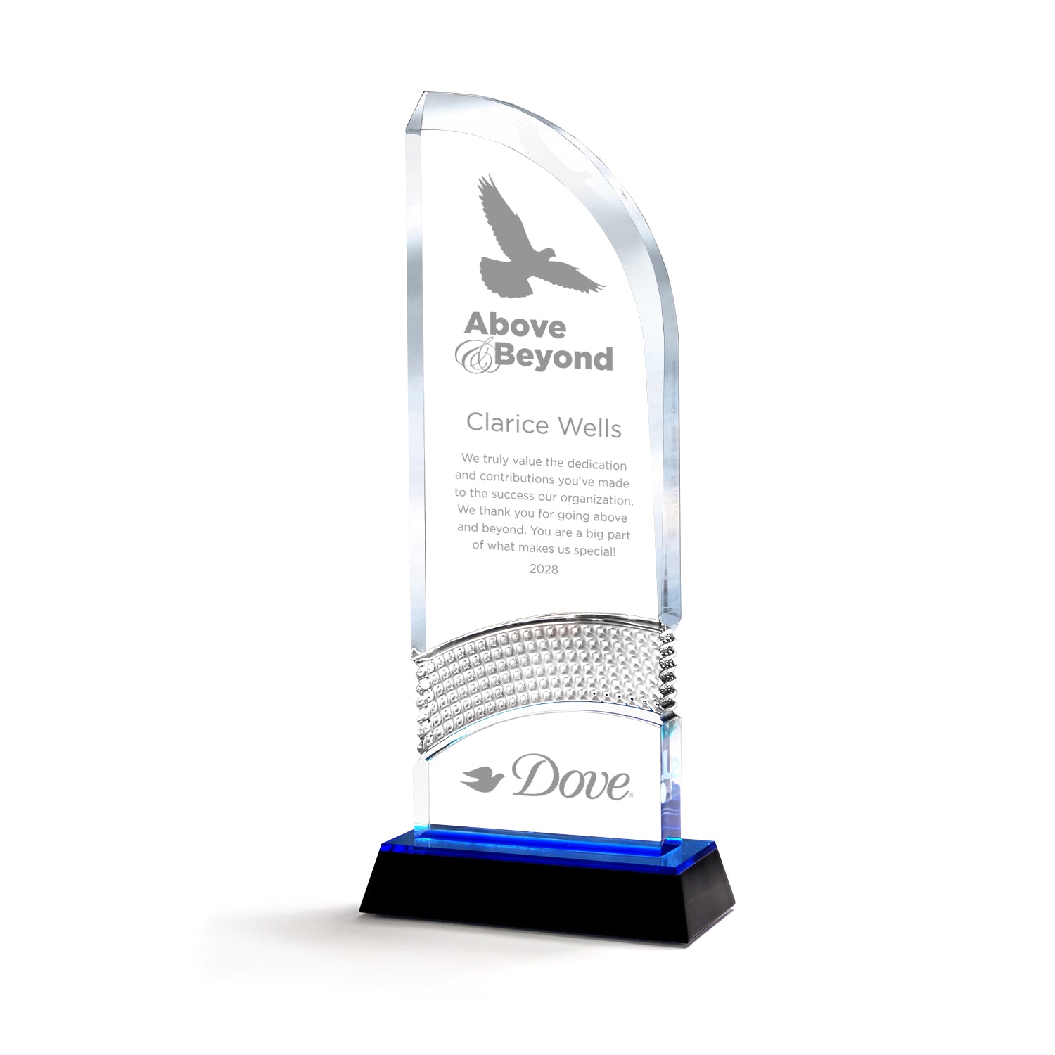 Diamond Swoop Acrylic Award