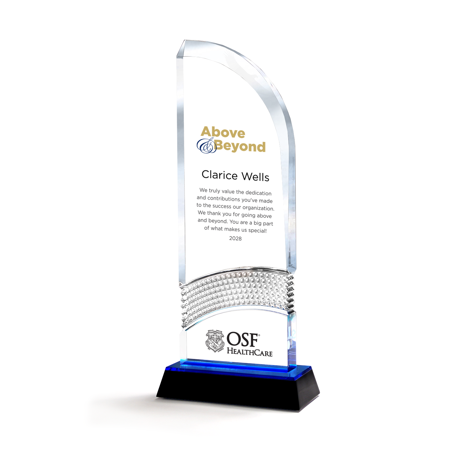 Diamond Swoop Acrylic Award