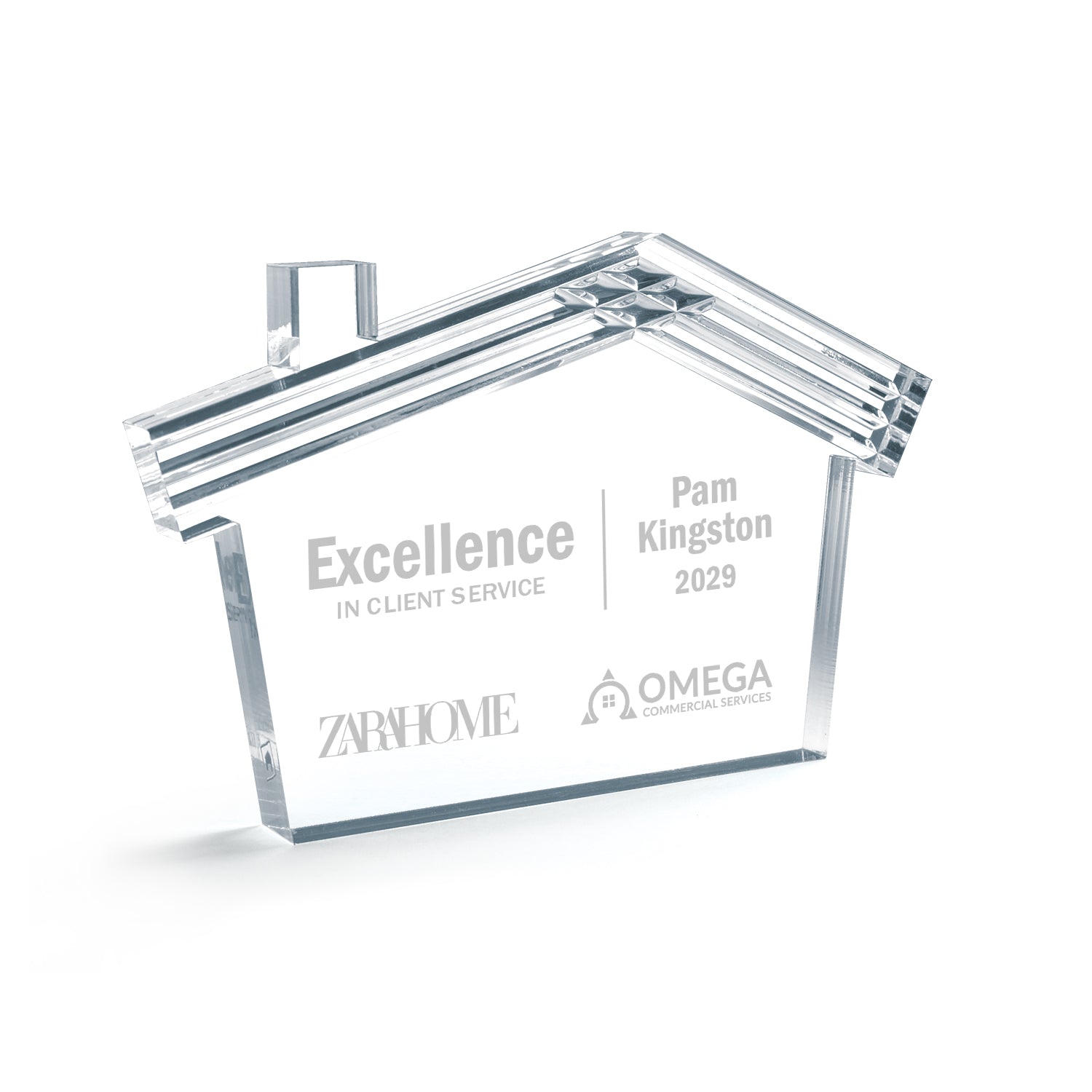 Carved House Acrylic Award