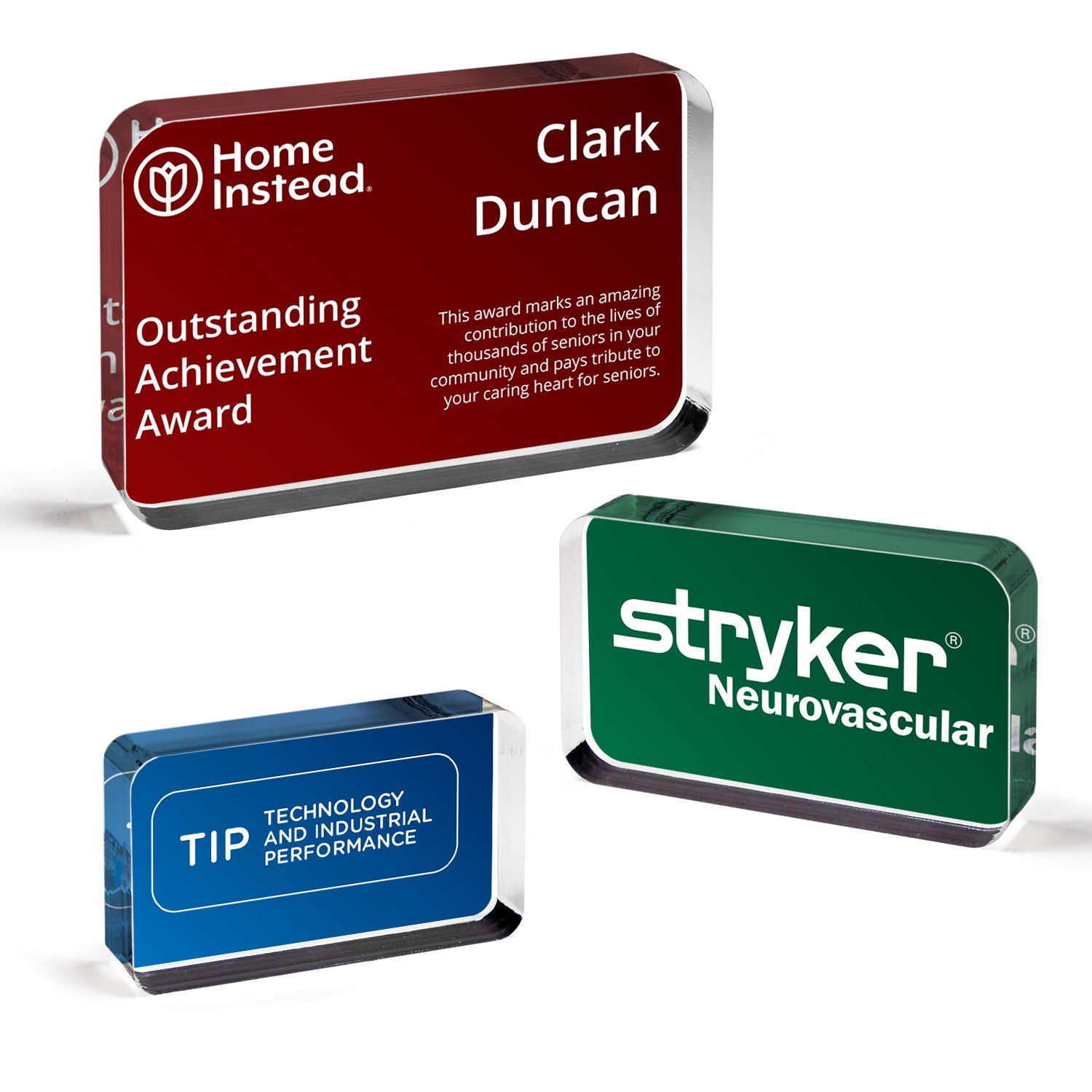 Translucent Eggshell Acrylic Paperweight - 5 7/8" x 3 7/8" x 3/4"