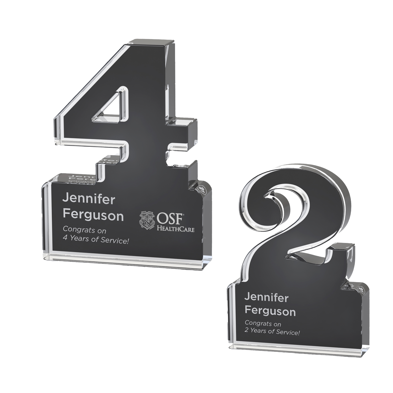 Anniversary Freestanding Single Digit Black