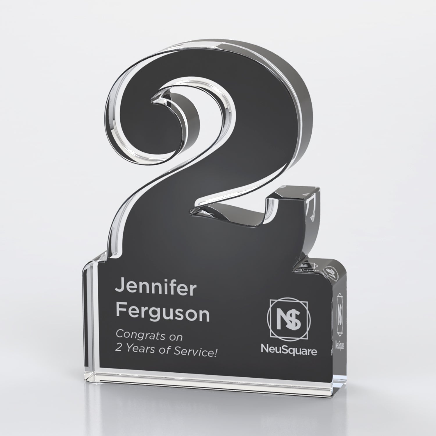 Anniversary Freestanding Single Digit Black