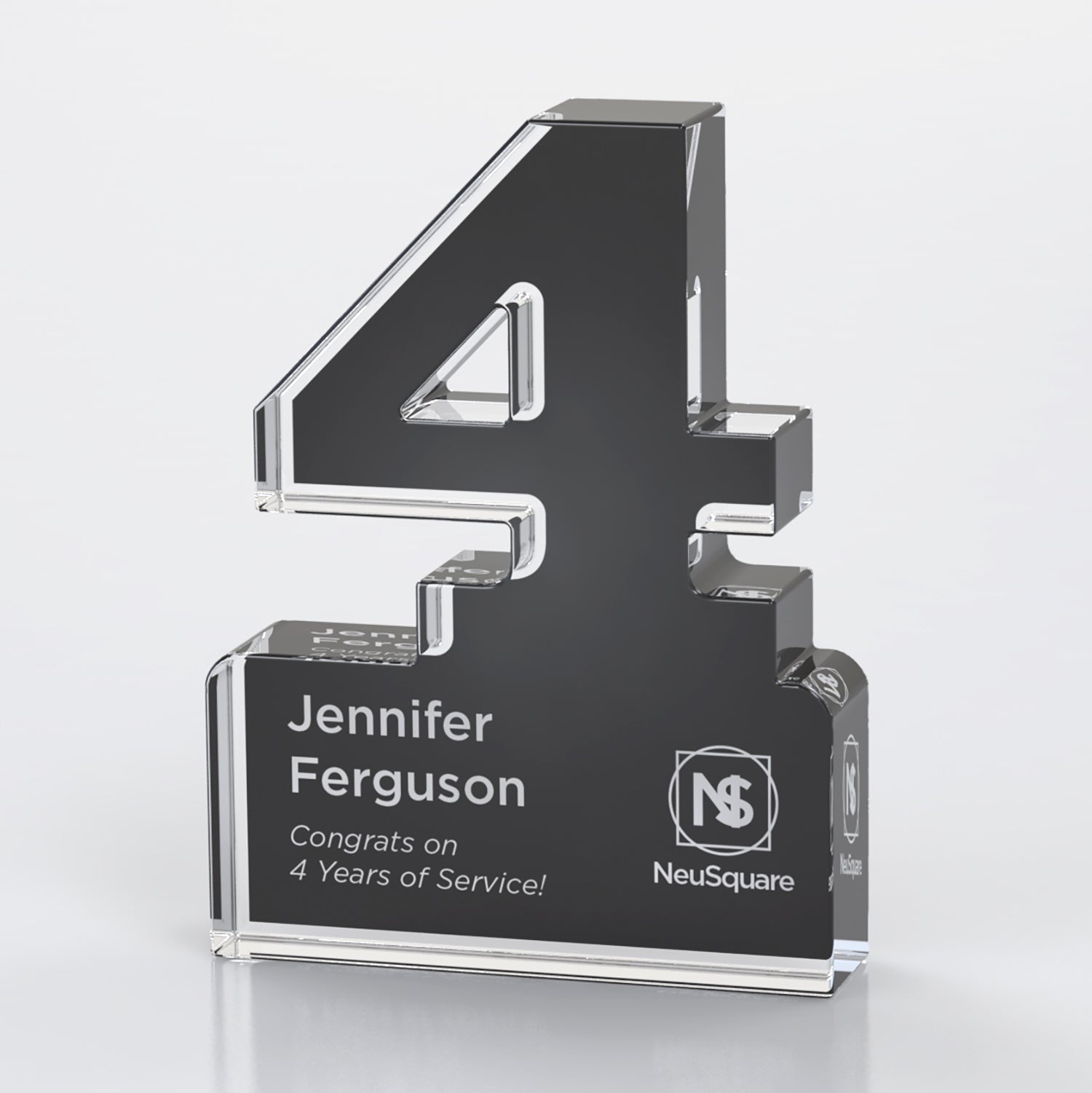 Anniversary Freestanding Single Digit Black