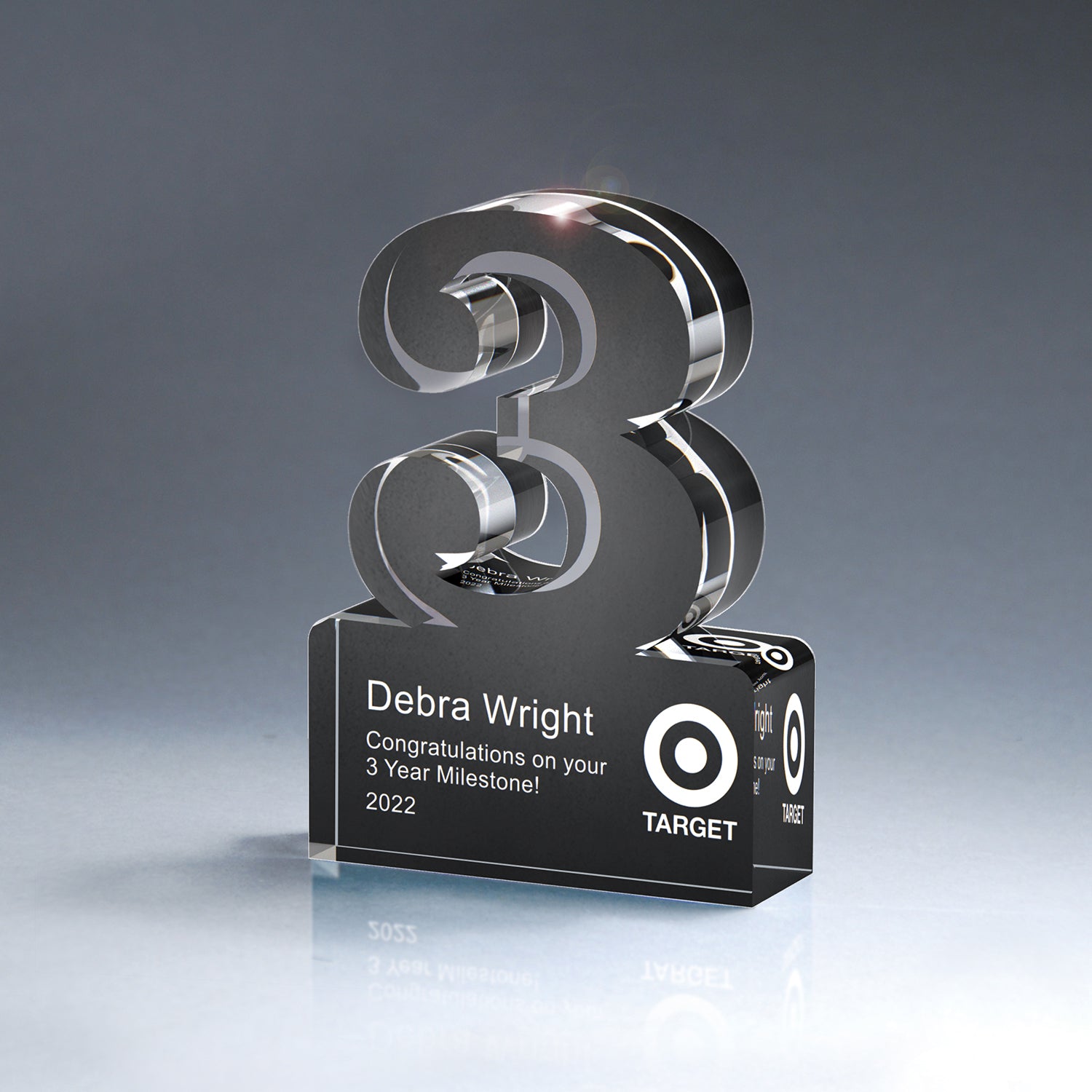 Anniversary Freestanding Single Digit Black