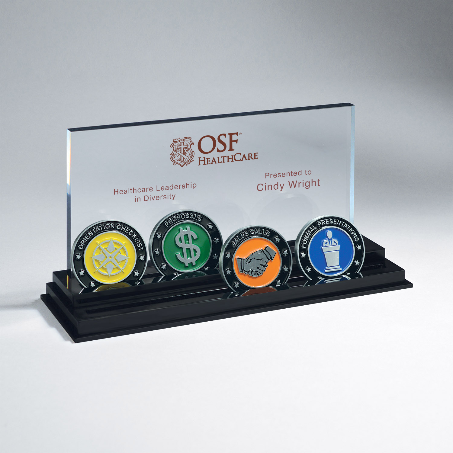 OSF Acrylic Challenge Coin Stand