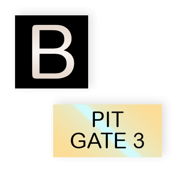 ENGRAVED METAL INDUSTRIAL SIGNAGE (1 to 9 square inches)