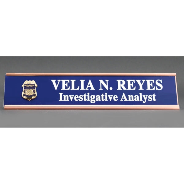 dress blue name plates USNSCC Adult Name Plate with Shield and Magnetic Back