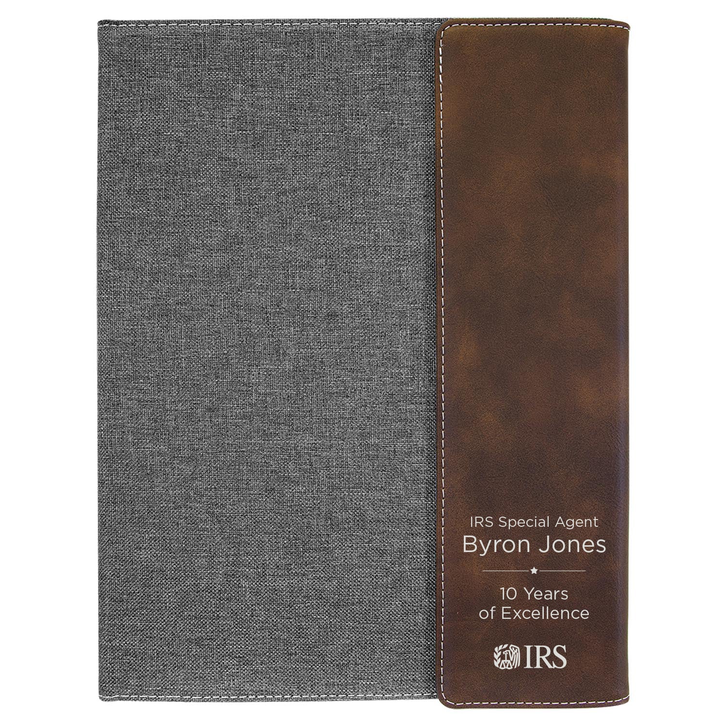 IRSCM720B Canvas Portfolio with Leatherette Accent, Large