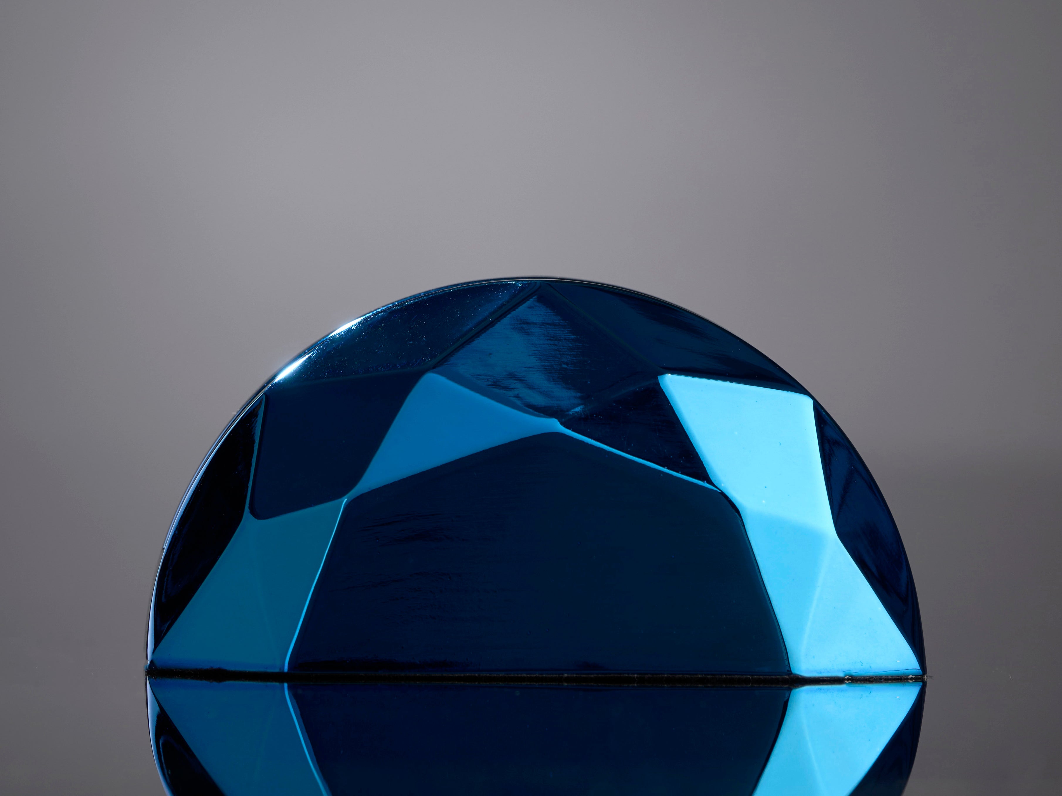 Wave Acrylic w/ Digital Print mounted in Semicircle Metal Base. (Choose Finish and Size)