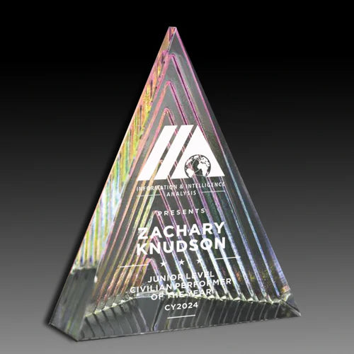 Spectra Color the Cairo Pyramid Crystal