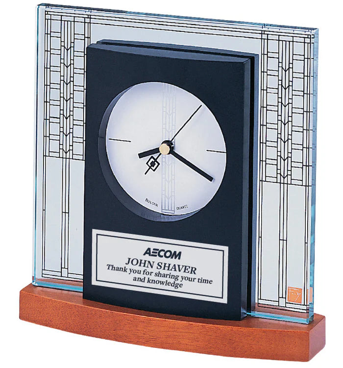 Frank Lloyd Wright Collection Glasner House Tabletop Clock