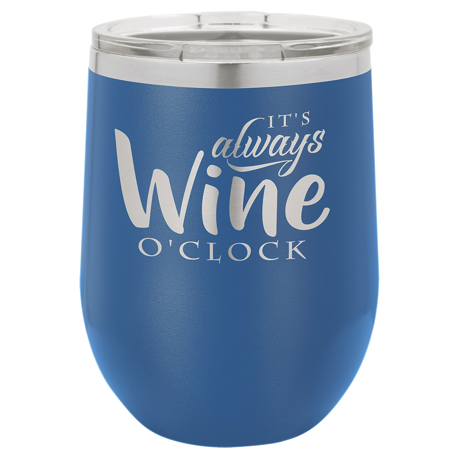 12 oz Vacuum Insulated Stemless Wine Tumbler with "Free Engraving"