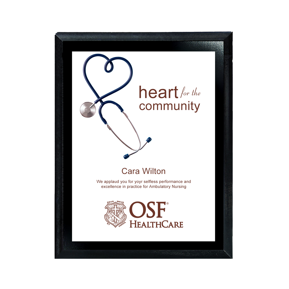 Small Digi-Color Direct Plaque, Ebony Black