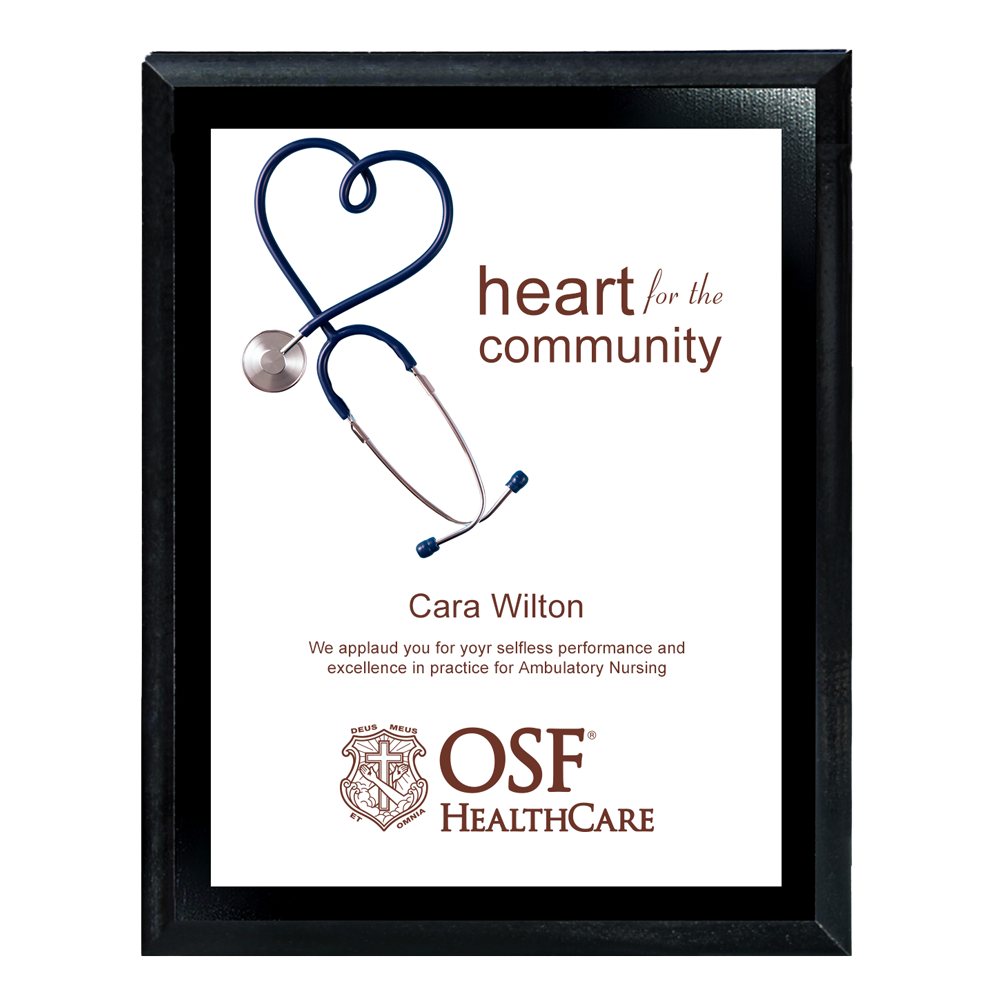 Large Digi-Color Direct Plaque, Ebony Black