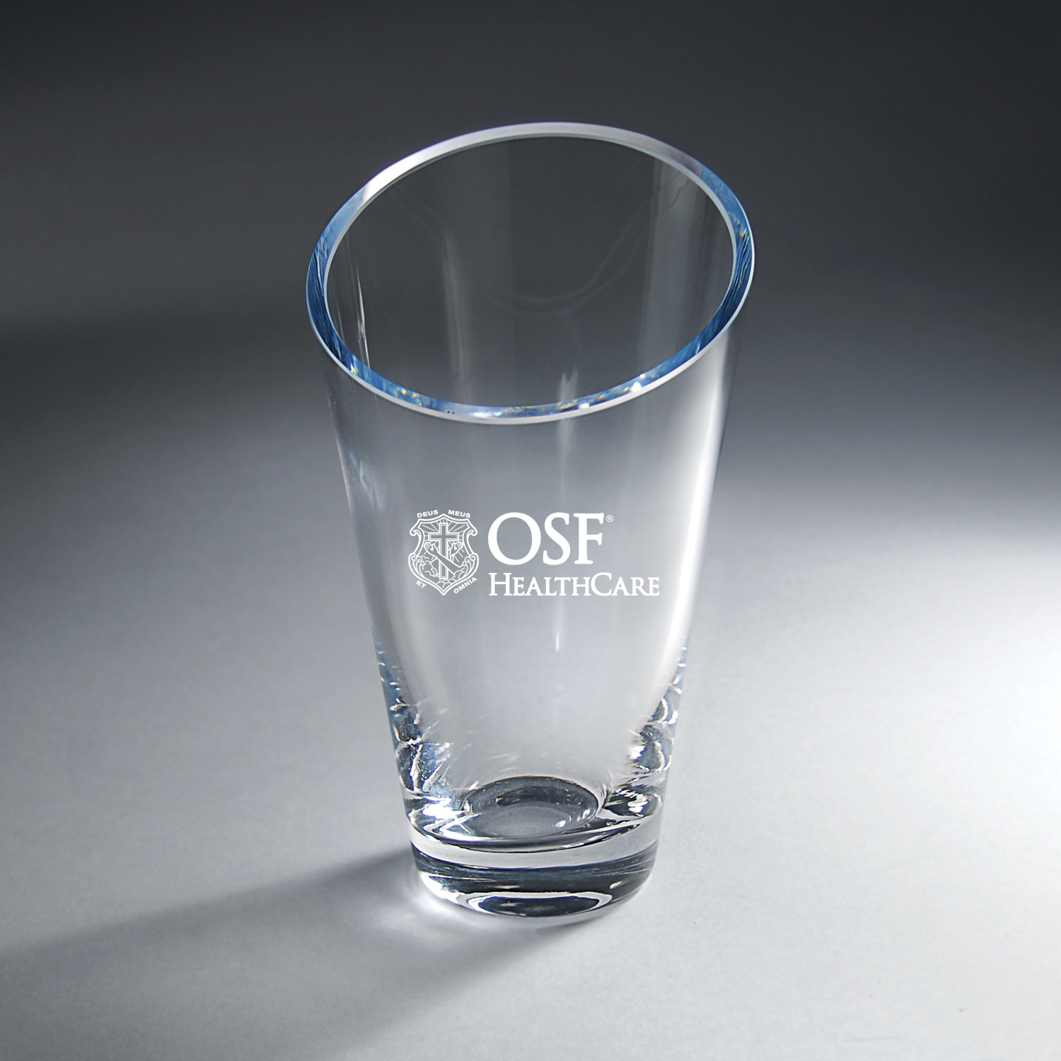 Slant Top Vase - Small