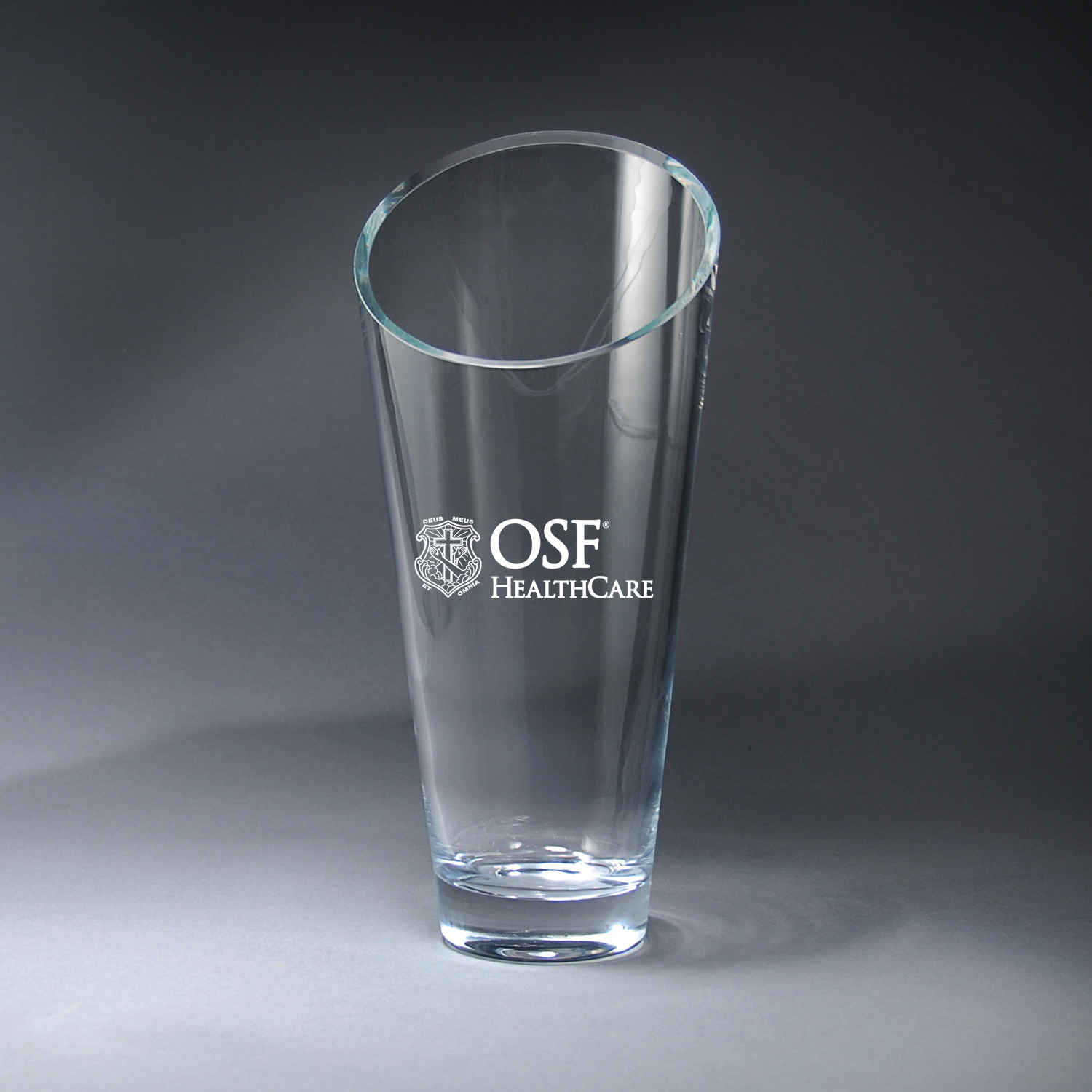Slant Top Vase - Large