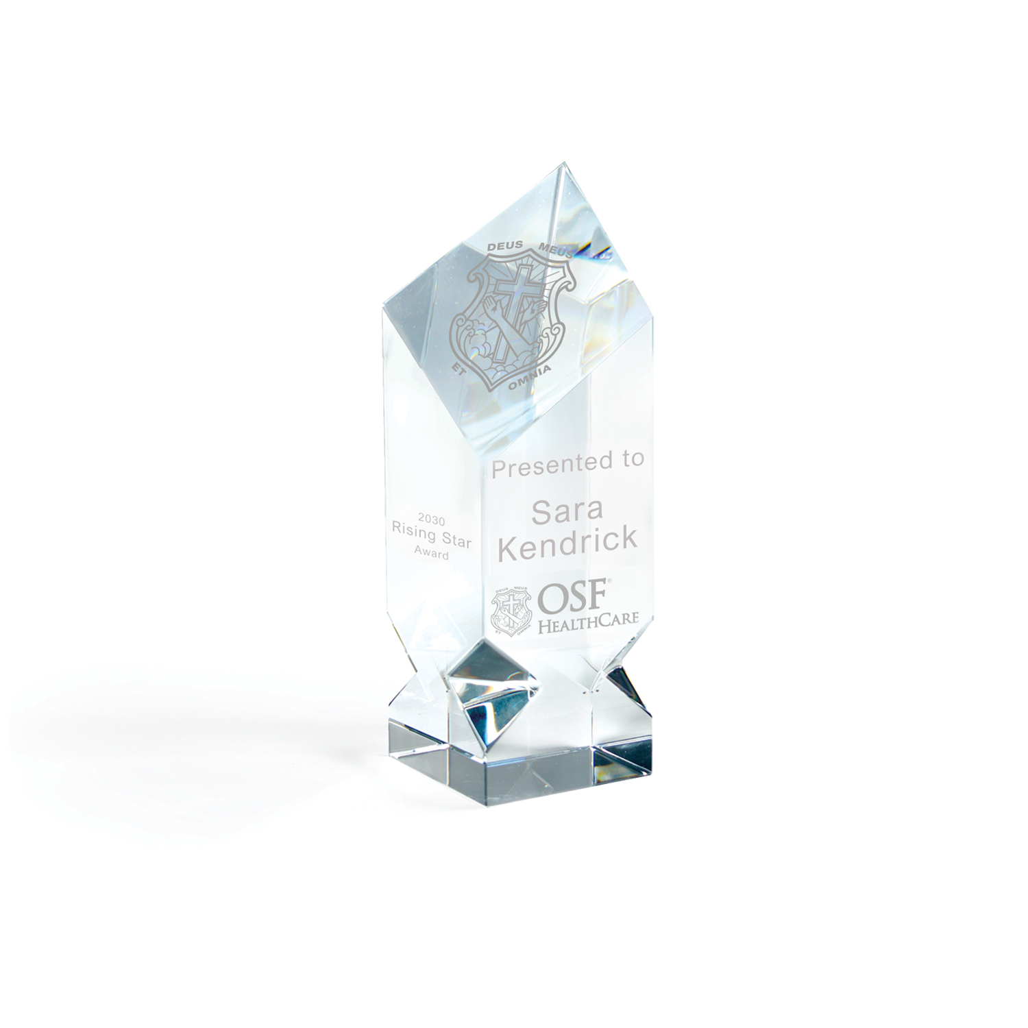 Optic Crystal Diamond Tower, Small