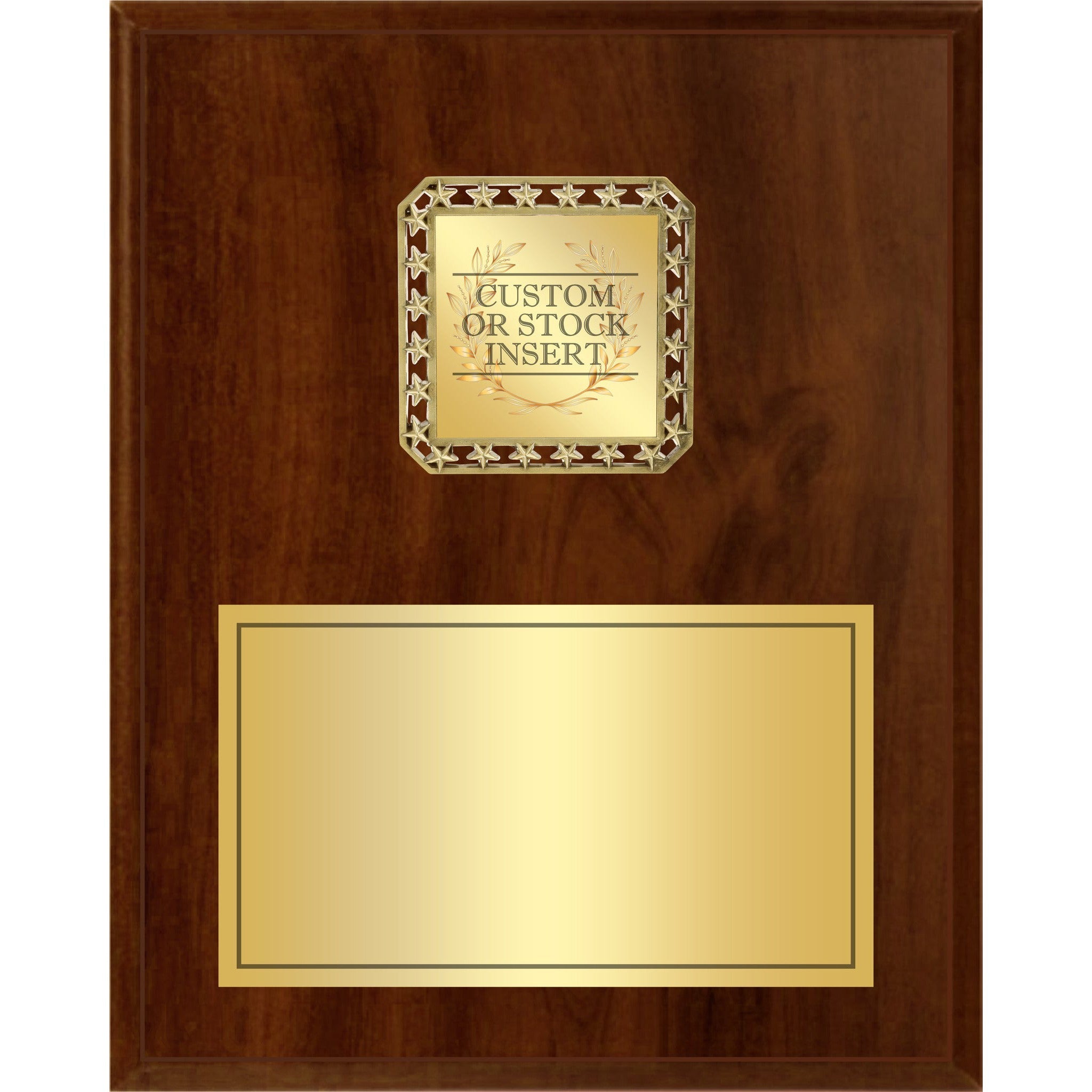Plaque with Square Series Medallion Plaque Mount