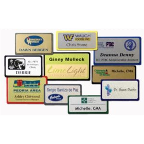 Full Color Imprinted Metal Name Badges