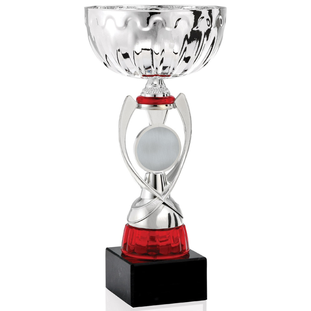 Metal Cup on Marble Base with Insert Holder and Trim