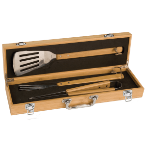 BBQ Set in Bamboo Box