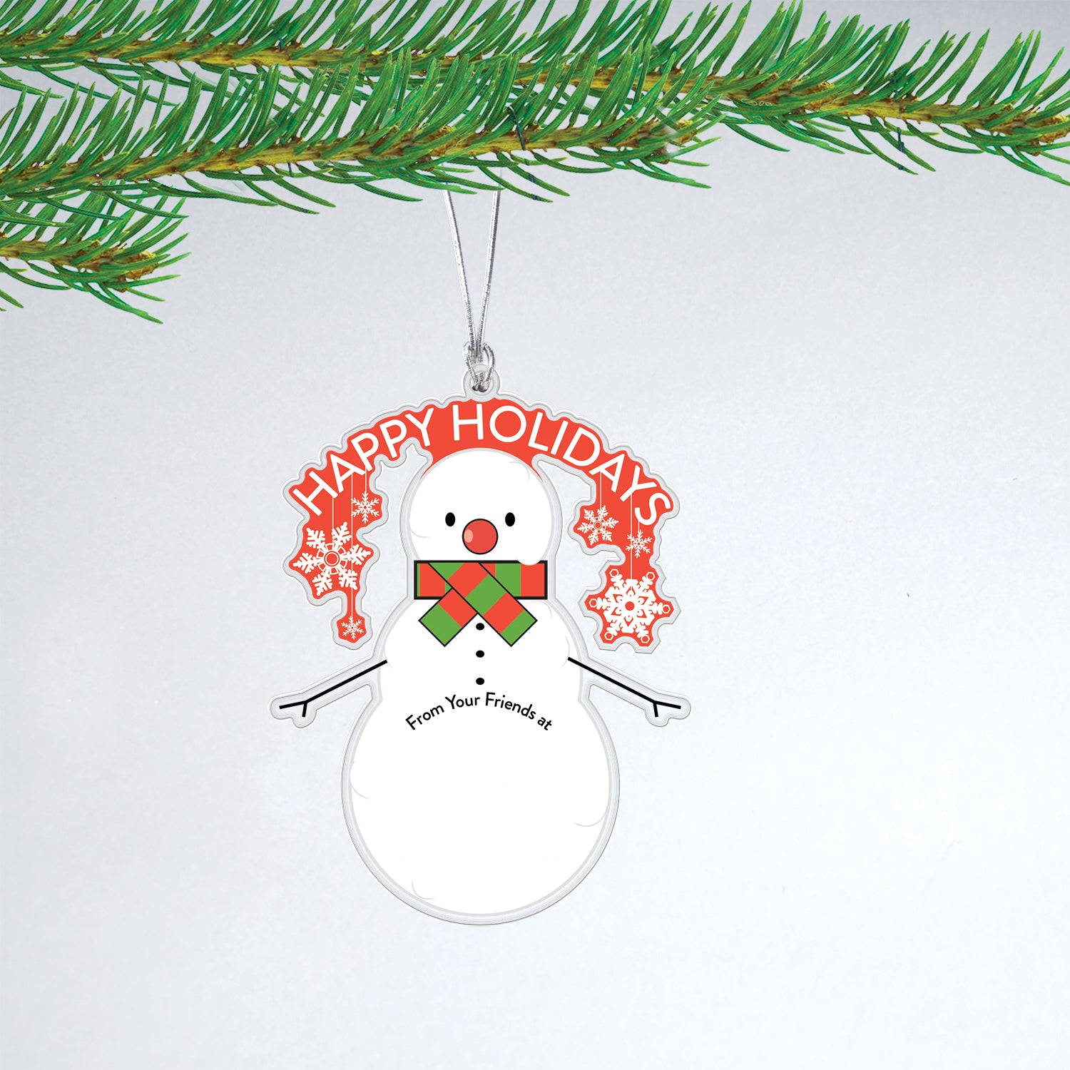 Acrylic Snowman Christmas Ornament