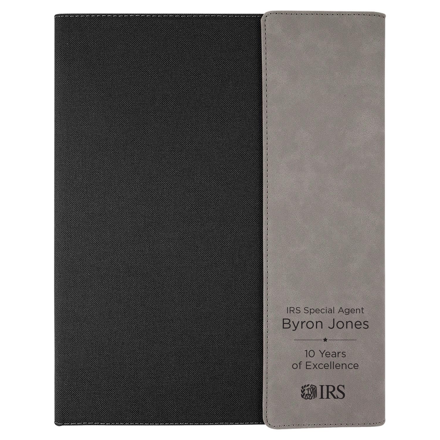 IRSCM720B Canvas Portfolio with Leatherette Accent, Large