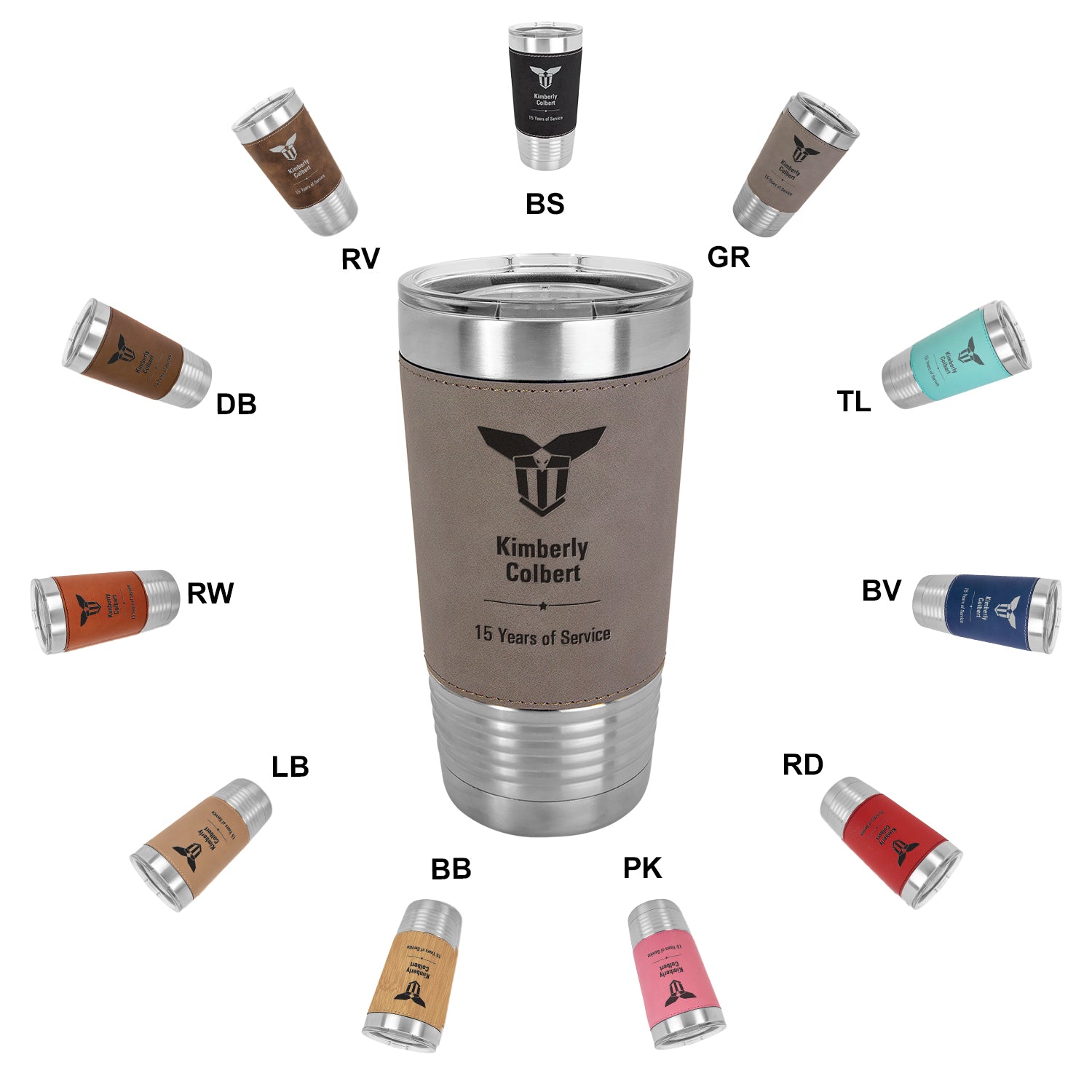 IRSCM732 Polar Camel Insulated Tumbler with Leatherette Grip