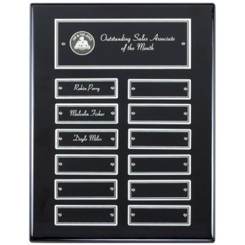 Perpetual Ebony Piano Finish Plaque