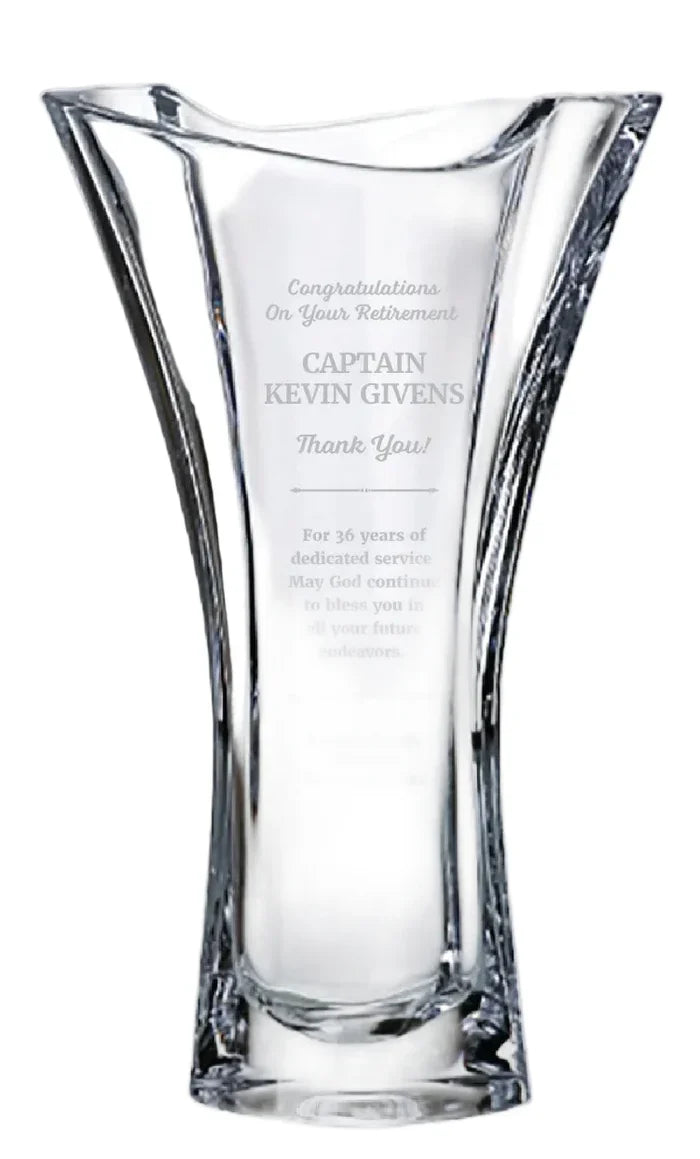 European Clear Crystal Flirt Vase
