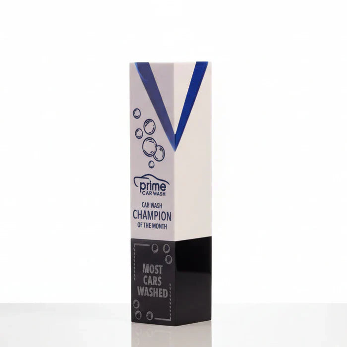Poly Resin  'V' Tower - BLUE