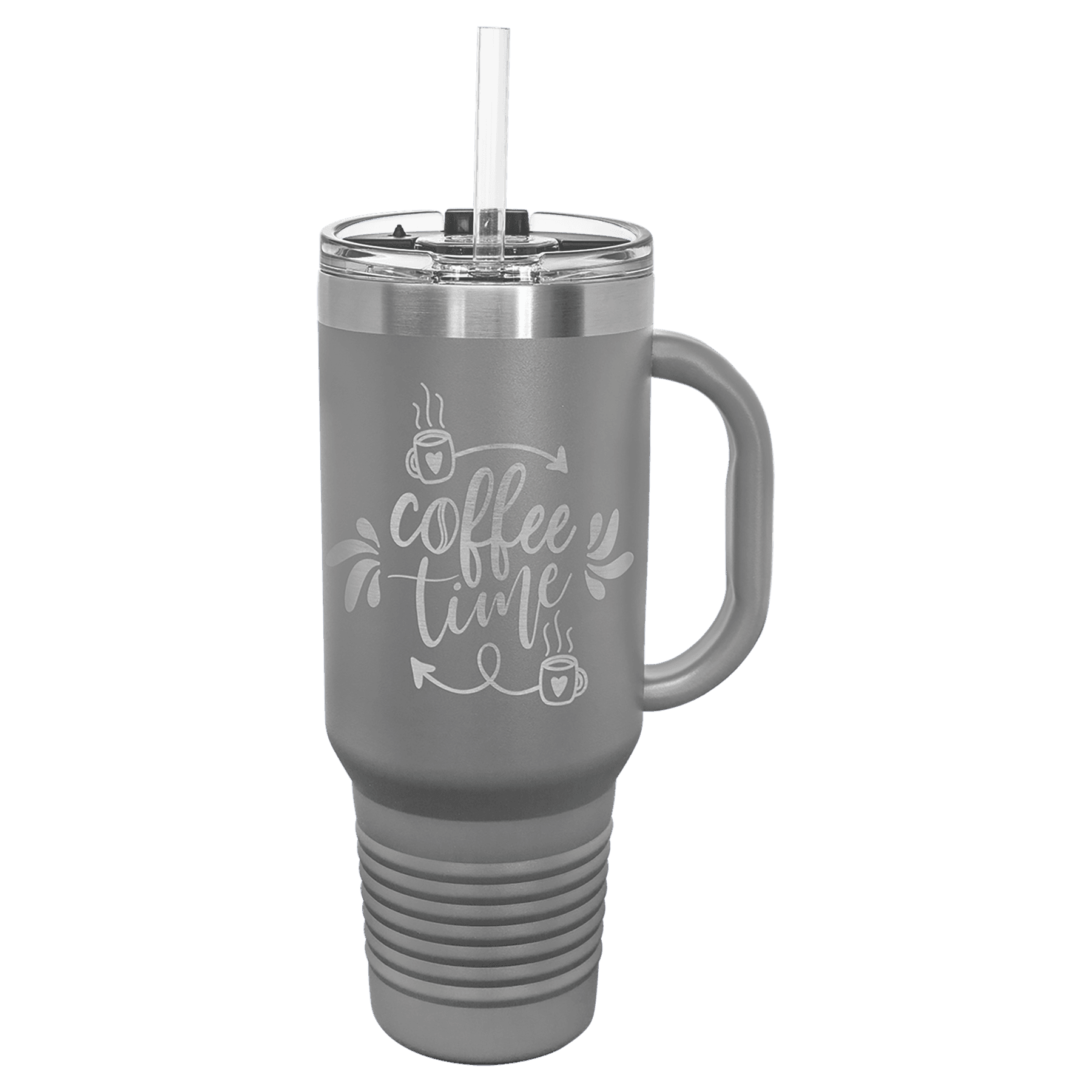 40 oz Vacuum Insulated Stanley Style Travel Mug with Straw