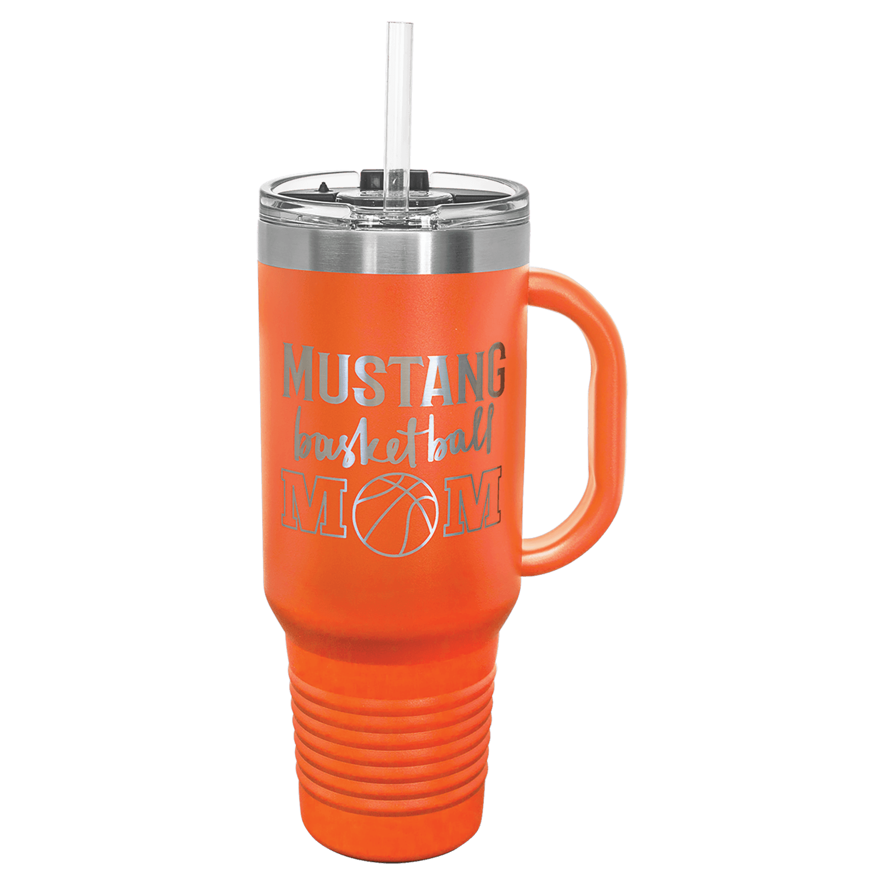 40 oz Vacuum Insulated Stanley Style Travel Mug with Straw