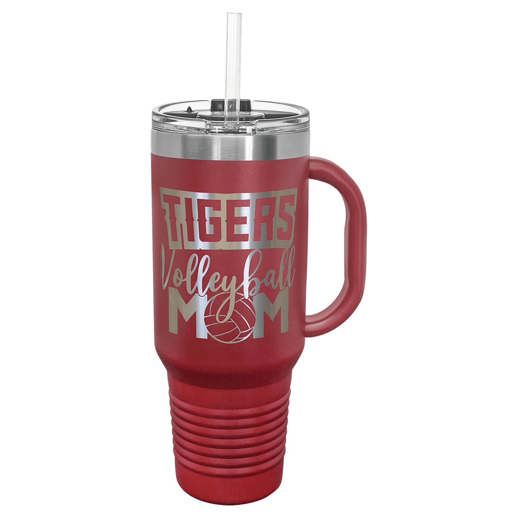 40 oz Vacuum Insulated Stanley Style Travel Mug with Straw