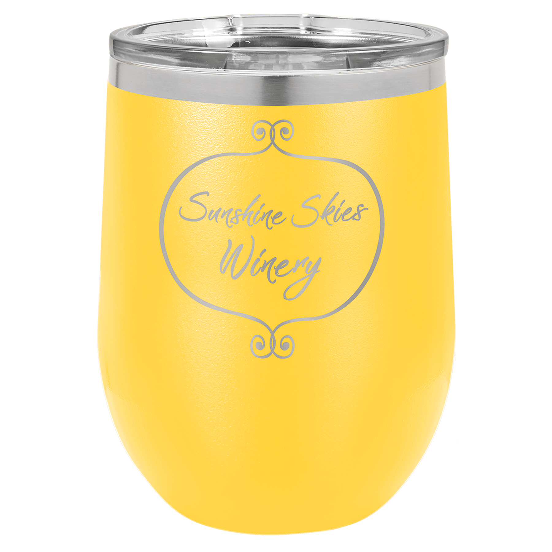 12 oz Vacuum Insulated Stemless Wine Tumbler with "Free Engraving"