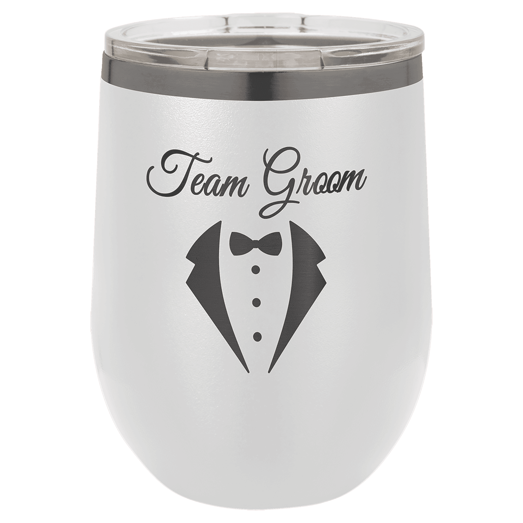 12 oz Vacuum Insulated Stemless Wine Tumbler with "Free Engraving"