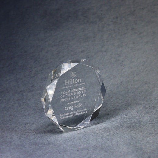 Multi-Faceted Acrylic Paperweight