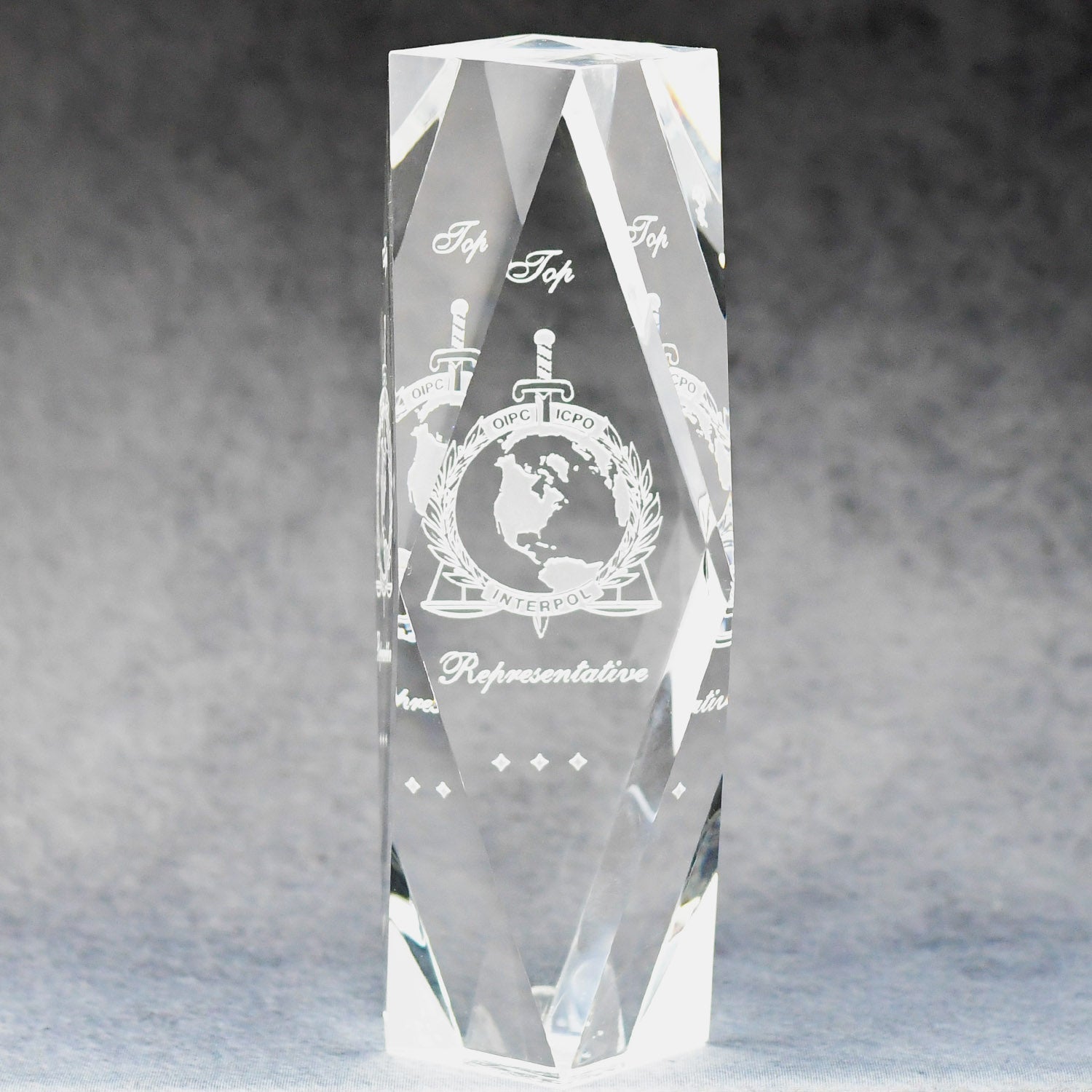Multi-Faceted Optic Crystal Tower Multi-Faceted Optic Crystal Tower